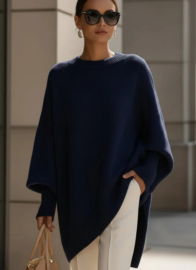 Liv™ – Mjuk oversized ponchotröja