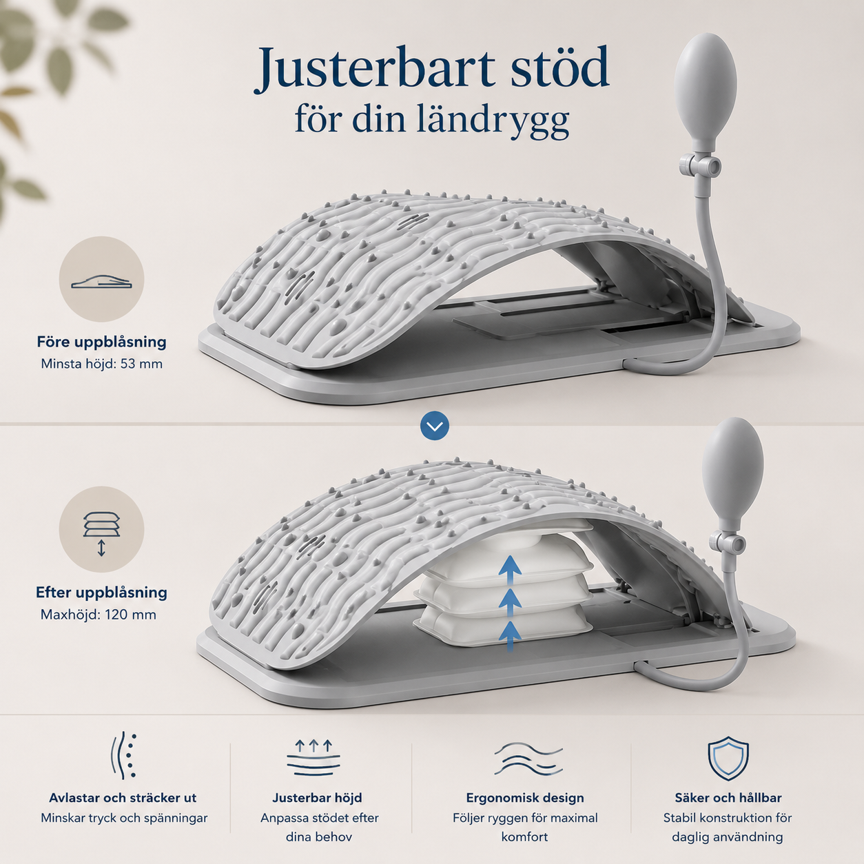 Justerbart Ländryggsstöd