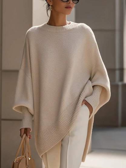 Liv™ – Mjuk oversized ponchotröja