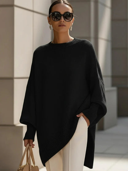 Liv™ – Mjuk oversized ponchotröja